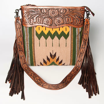 American Darling Signature Crossbody Hand Tooled Saddle Blanket Genuine Leather women bag western handbag purse